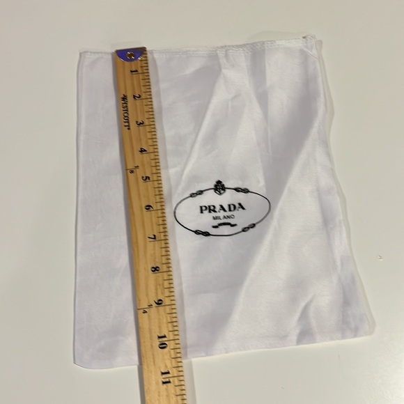 Prada White Travel Bag with Rectangular Shape and Soft Texture - Picture 2 of 3